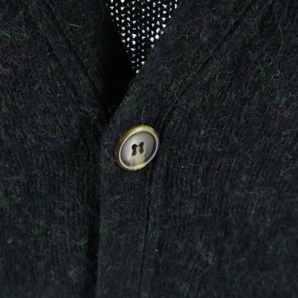 NOAH(ノア) Wool Shetland Cardigan ウール シェットランド カーディガン ブラック
