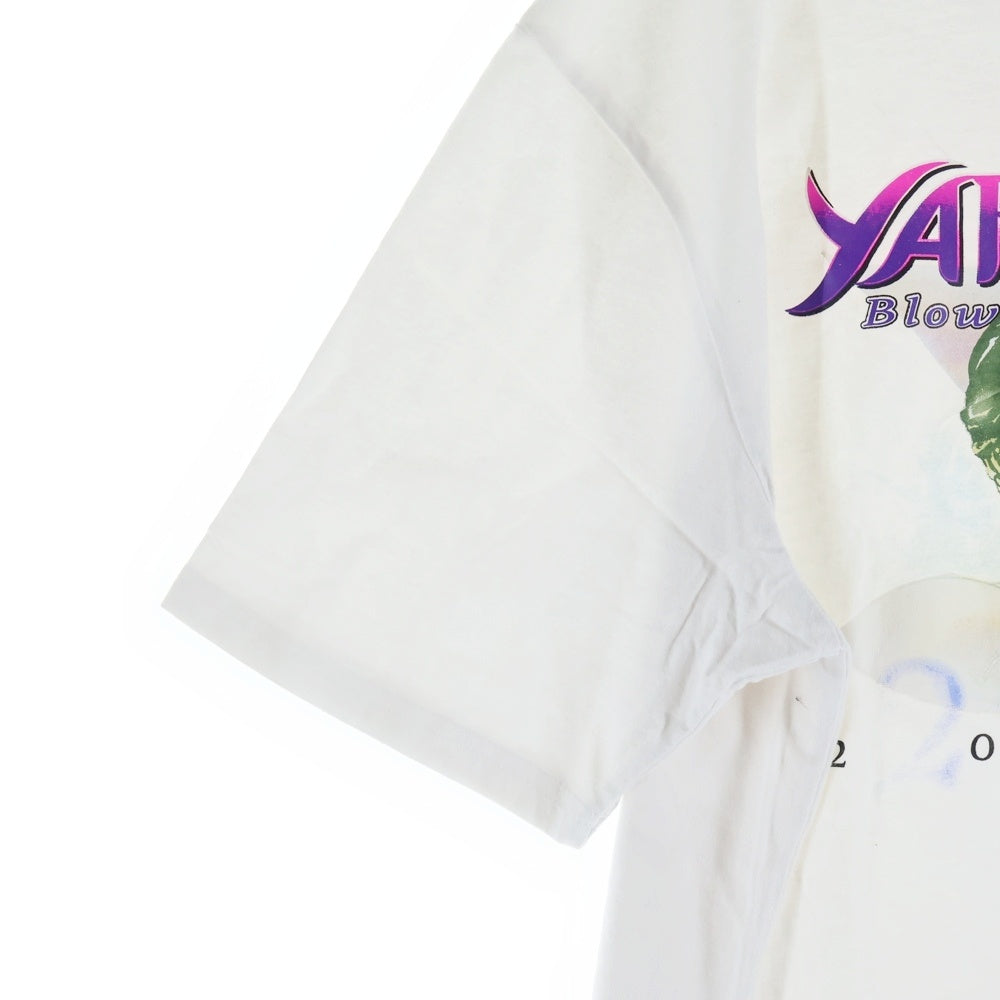 NO BRAND(ノーブランド) Yardsale ヤードセール ロゴプリント 半袖Tシャツカットソー ホワイト