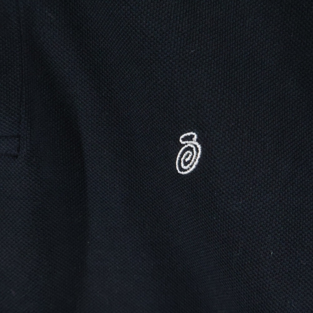 STUSSY(ステューシー) ロゴ刺繍 Pique Polo ピケ ポロシャツ 半袖T