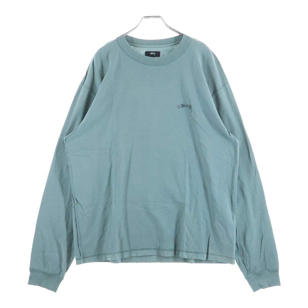 STUSSY(ステューシー) Lazy Ls レイジー クルーネック長袖Tシャツ グリーン 1140333