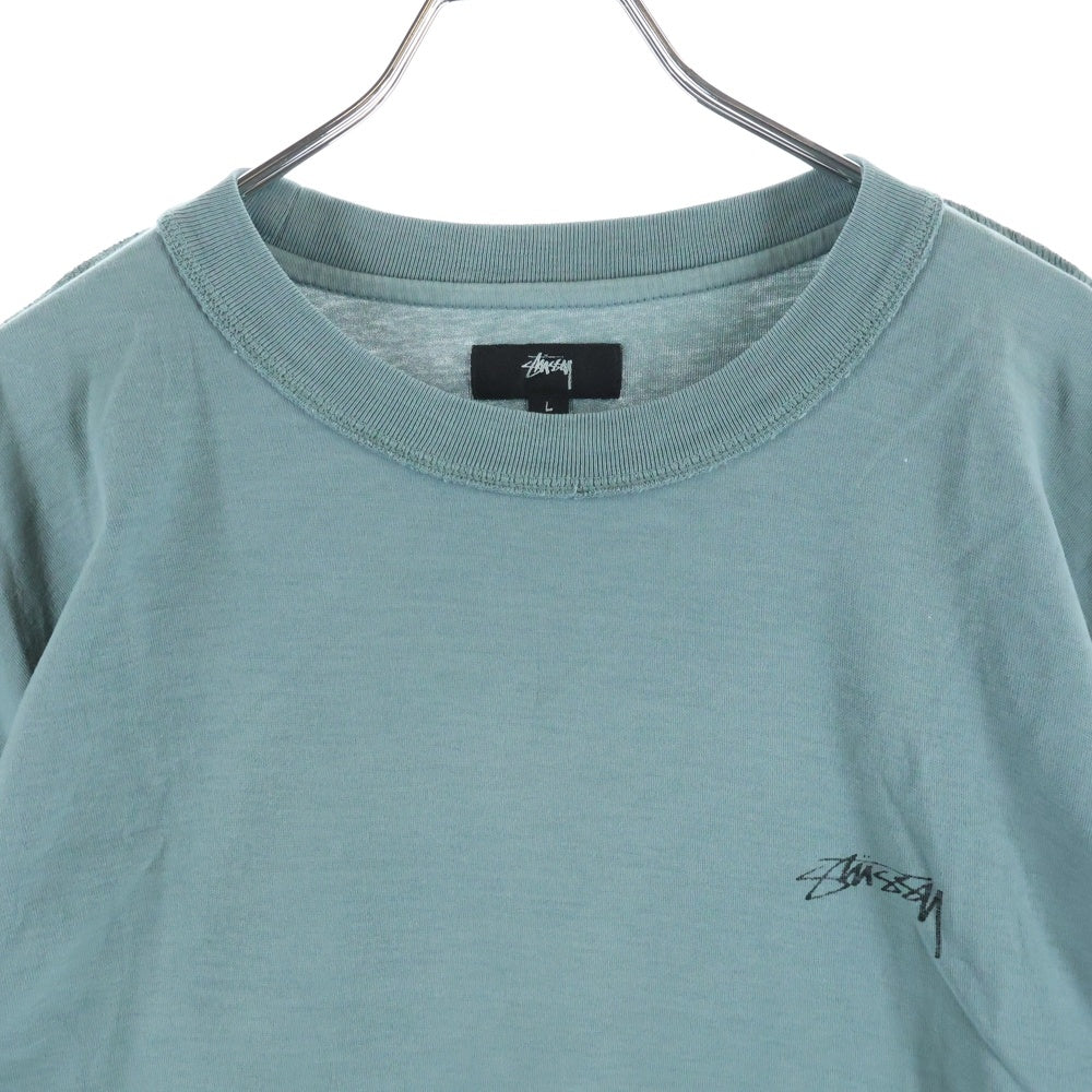 STUSSY(ステューシー) Lazy Ls レイジー クルーネック長袖Tシャツ グリーン 1140333