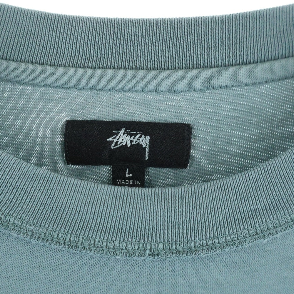 STUSSY(ステューシー) Lazy Ls レイジー クルーネック長袖Tシャツ グリーン 1140333