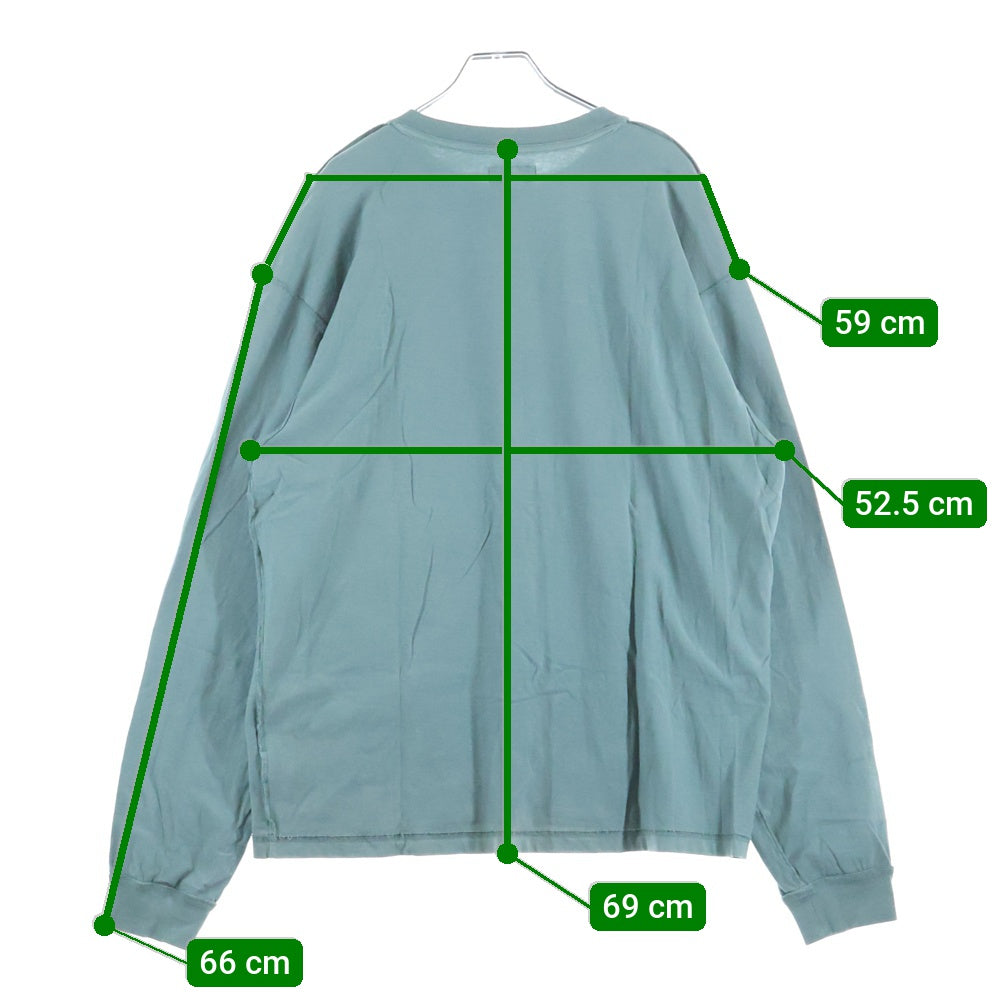 STUSSY(ステューシー) Lazy Ls レイジー クルーネック長袖Tシャツ グリーン 1140333