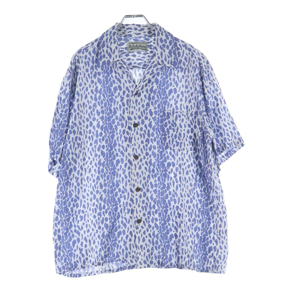 WACKO MARIA(ワコマリア) 23SS Leopard Open Collar Shit レオパード オープン カラーシャツ ネイビー 23SS-WMS-HI01