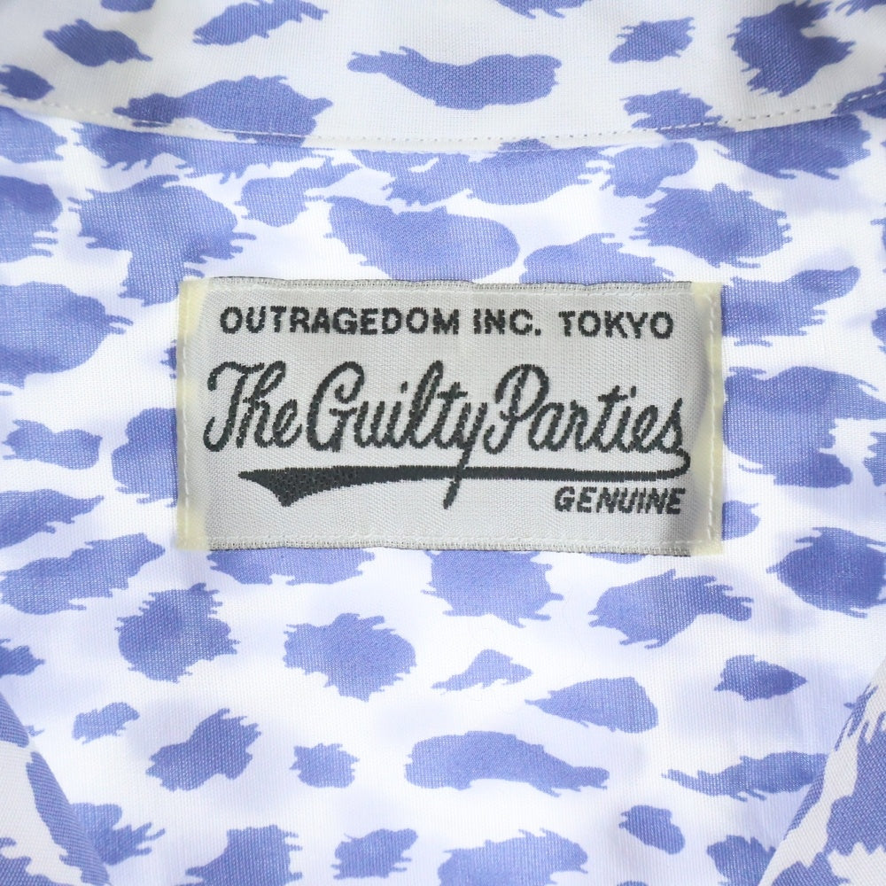 WACKO MARIA(ワコマリア) 23SS Leopard Open Collar Shit レオパード オープン カラーシャツ ネイビー 23SS-WMS-HI01
