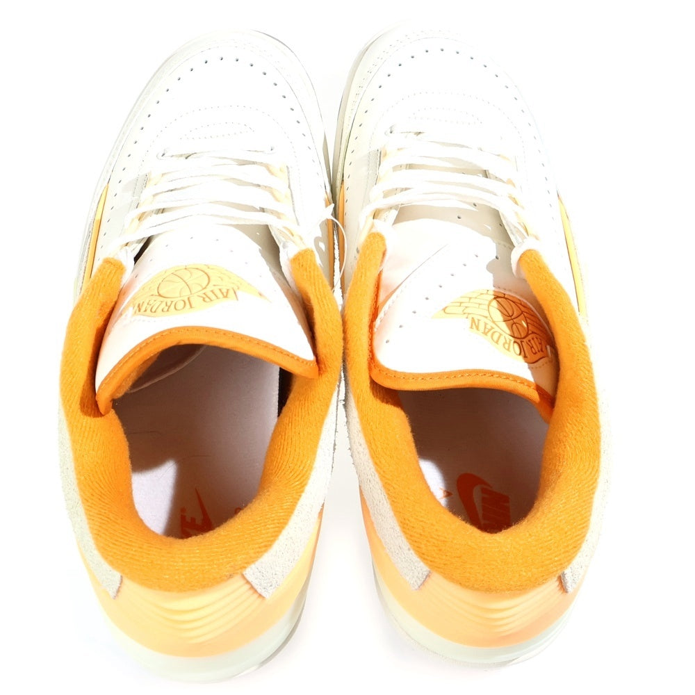 NIKE(ナイキ) Air Jordan 2 Low Craft Melon Tint エアジョーダン2 ロー クラフトメロンティント ローカットスニーカー クリーム/オレンジ US8.5/26.5cm DV9956-118
