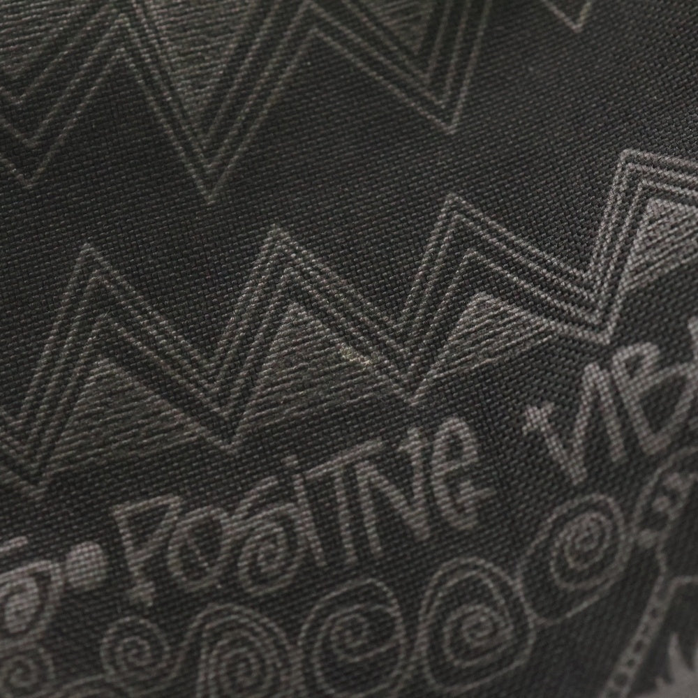 STUSSY(ステューシー) IRIE BAND 2WAY ラスタカラービーズ ロゴ総柄 ミニボストン ポリエステル ショルダーバッグ ブラック