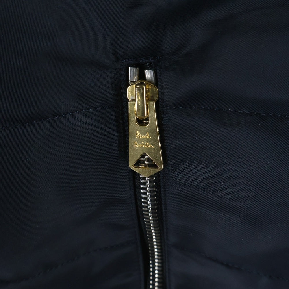 Paul Smith(ポールスミス) 22AW ダブルジップ ストライプポイント フードパテッド ブルゾンジャケット ネイビー 223175612XB