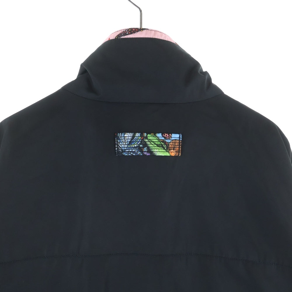 VERSACE(ヴェルサーチ) Tresor De La Mer Full Zip Track Jacket トレゾールドゥラメール ナイロン トラックジャケット ブラック A89028 1F00977