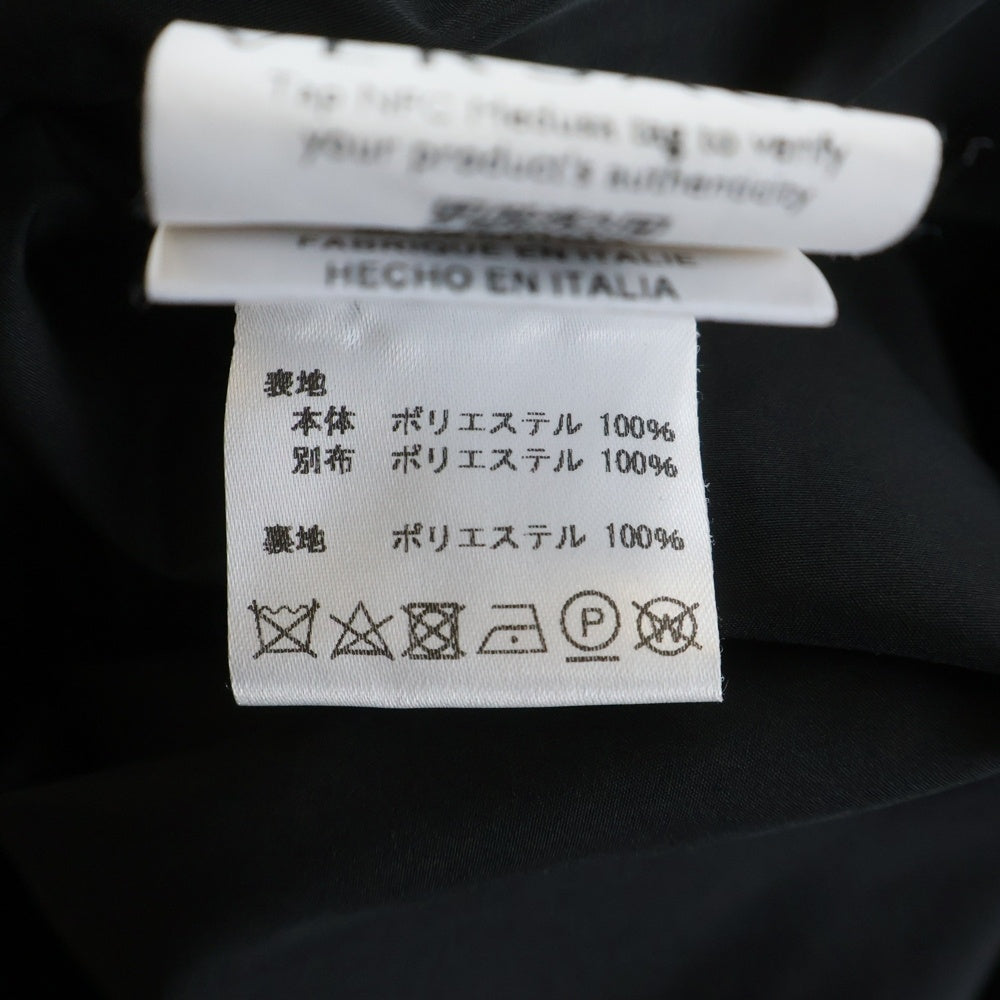 VERSACE(ヴェルサーチ) Tresor De La Mer Full Zip Track Jacket トレゾールドゥラメール ナイロン トラックジャケット ブラック A89028 1F00977