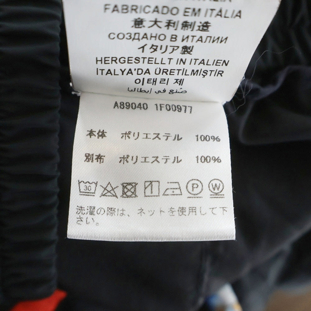 VERSACE(ヴェルサーチ) Tresor De La Mer Full Zip Track Pant トレゾールドゥラメール ナイロン トラックパンツ ブラック A89040 1F00977