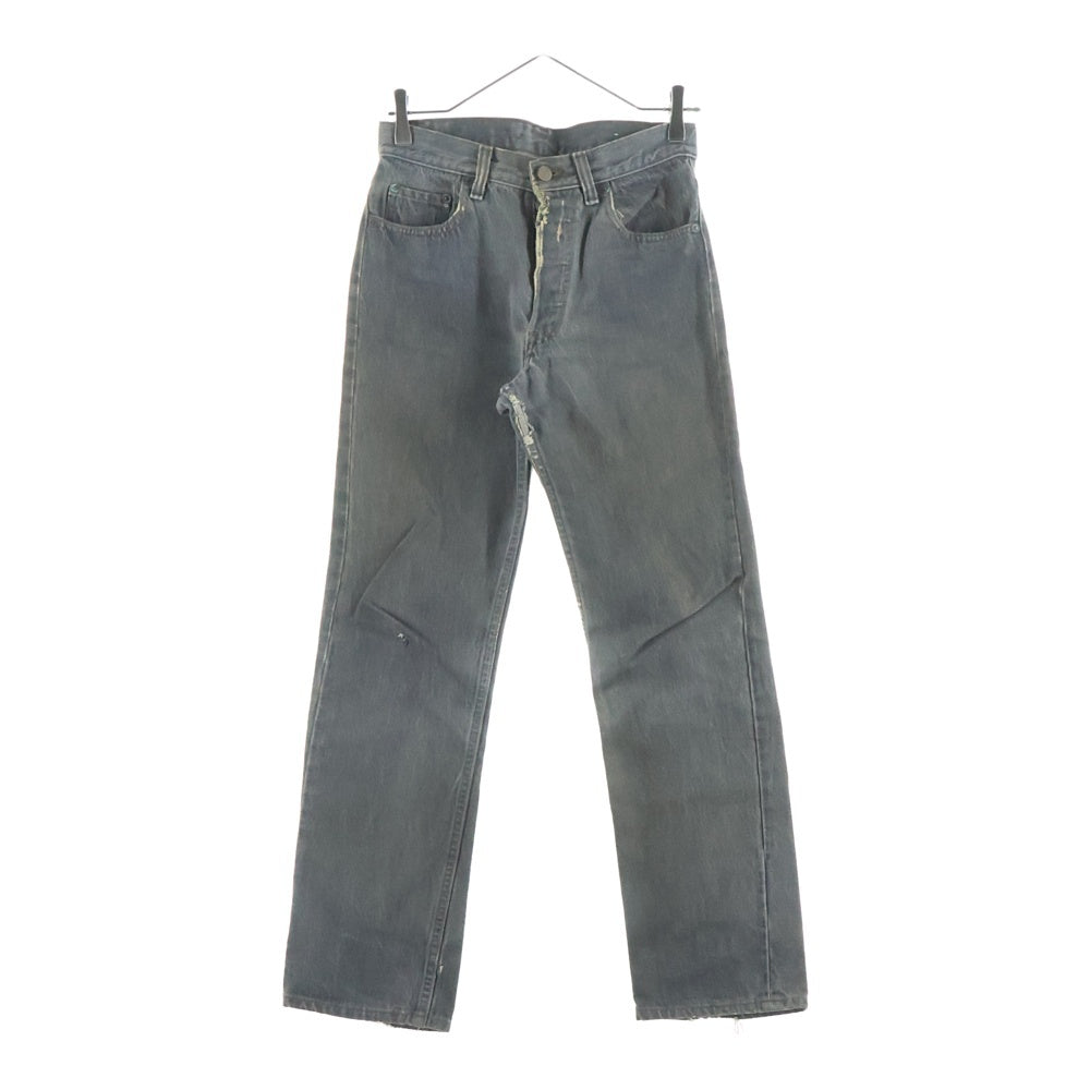 Levi's(リーバイス) 80s 501-0658 先染め ハチマル ブランクタグ ボタン裏653刻印 USA製 ボタンフライ ストレートデニムパンツ ブラック