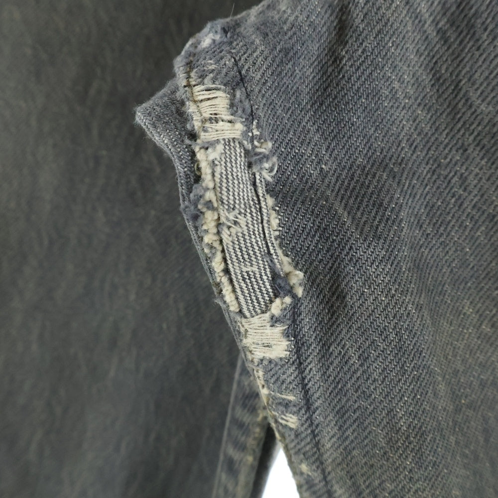 Levi's(リーバイス) 80s 501-0658 先染め ハチマル ブランクタグ ボタン裏653刻印 USA製 ボタンフライ ストレートデニムパンツ ブラック