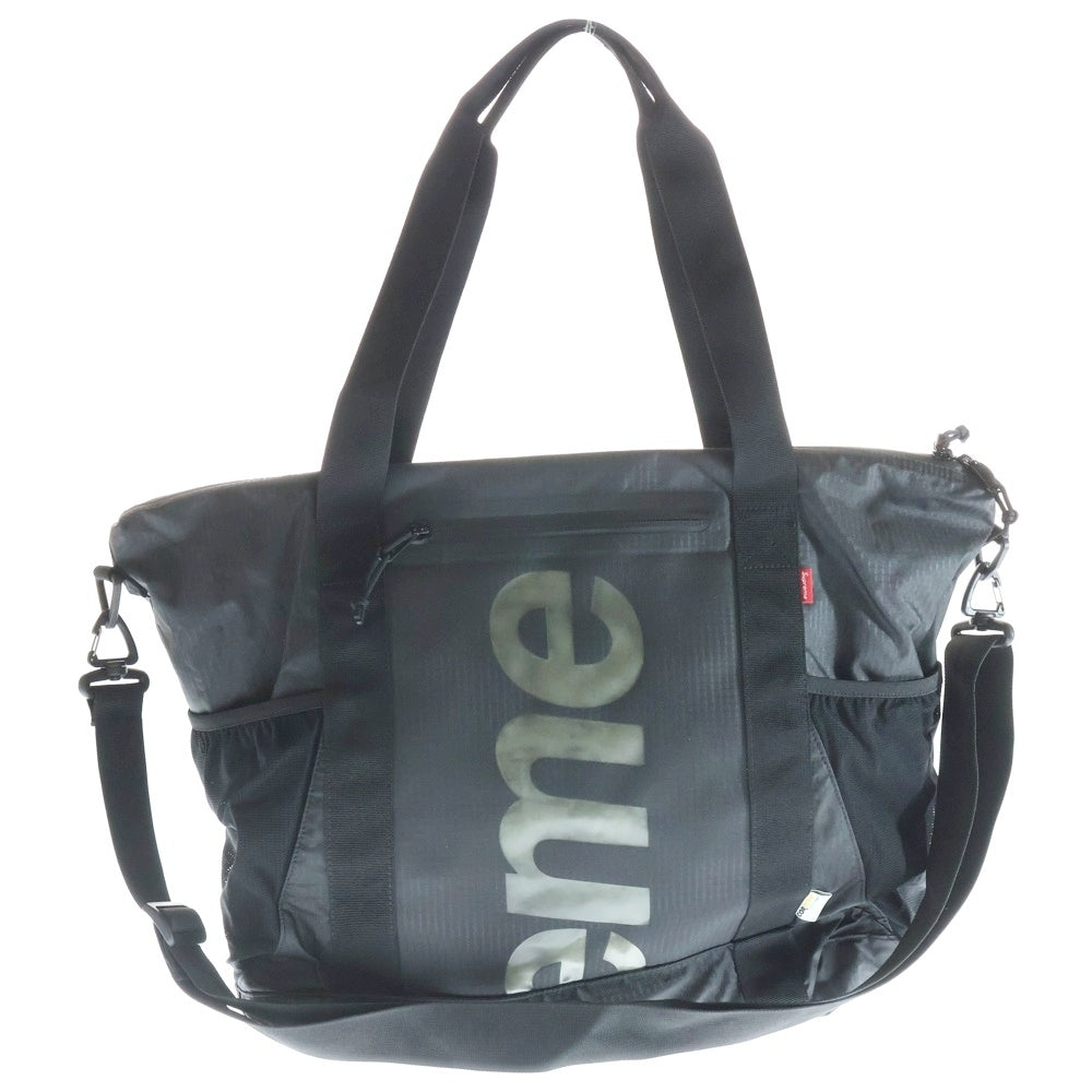 SUPREME(シュプリーム) 21SS Zip Tote Bag ロゴ ジップ トートバッグ ブラック レディース