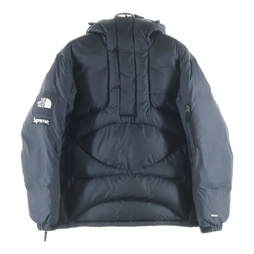SUPREME(シュプリーム) 22AW ×THE NORTH FACE 800-Fill Half Zip Hooded Pullover ザノースフェイス ロゴ刺繍 ハーフジップフードプルオーバーダウンジャケット ND52205I