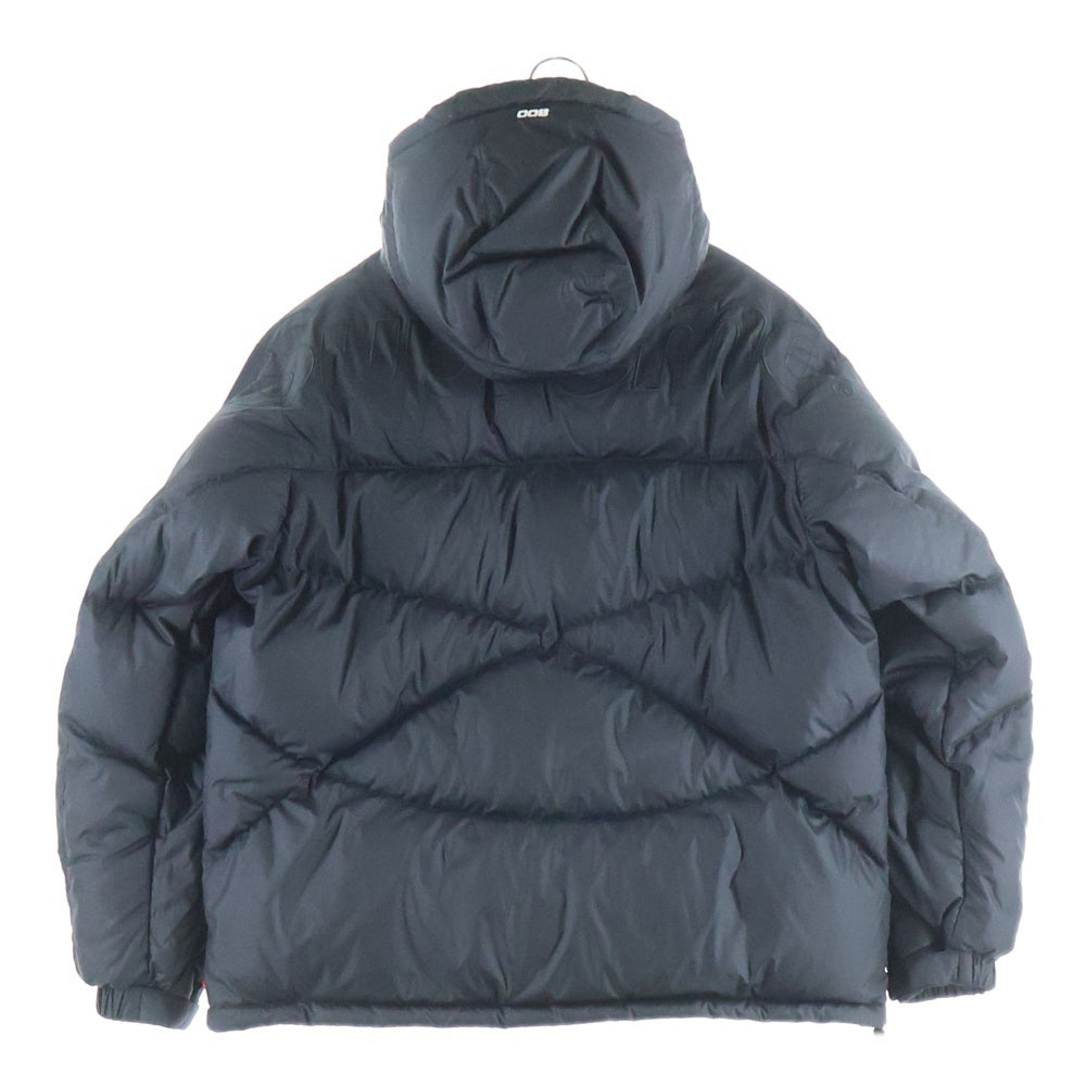 SUPREME(シュプリーム) 22AW ×THE NORTH FACE 800-Fill Half Zip Hooded Pullover ザノースフェイス ロゴ刺繍 ハーフジップフードプルオーバーダウンジャケット ND52205I