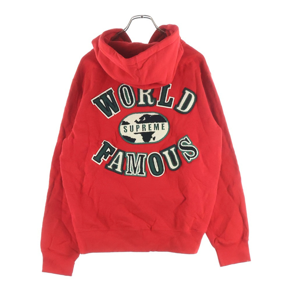 SUPREME(シュプリーム) 20SS World famous Zip Hoodie ワールド フェイマス ジップアップ フーディー スウェットパーカー レッド