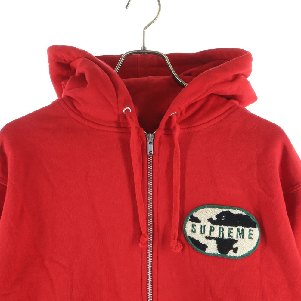 SUPREME(シュプリーム) 20SS World famous Zip Hoodie ワールド フェイマス ジップアップ フーディー スウェットパーカー レッド