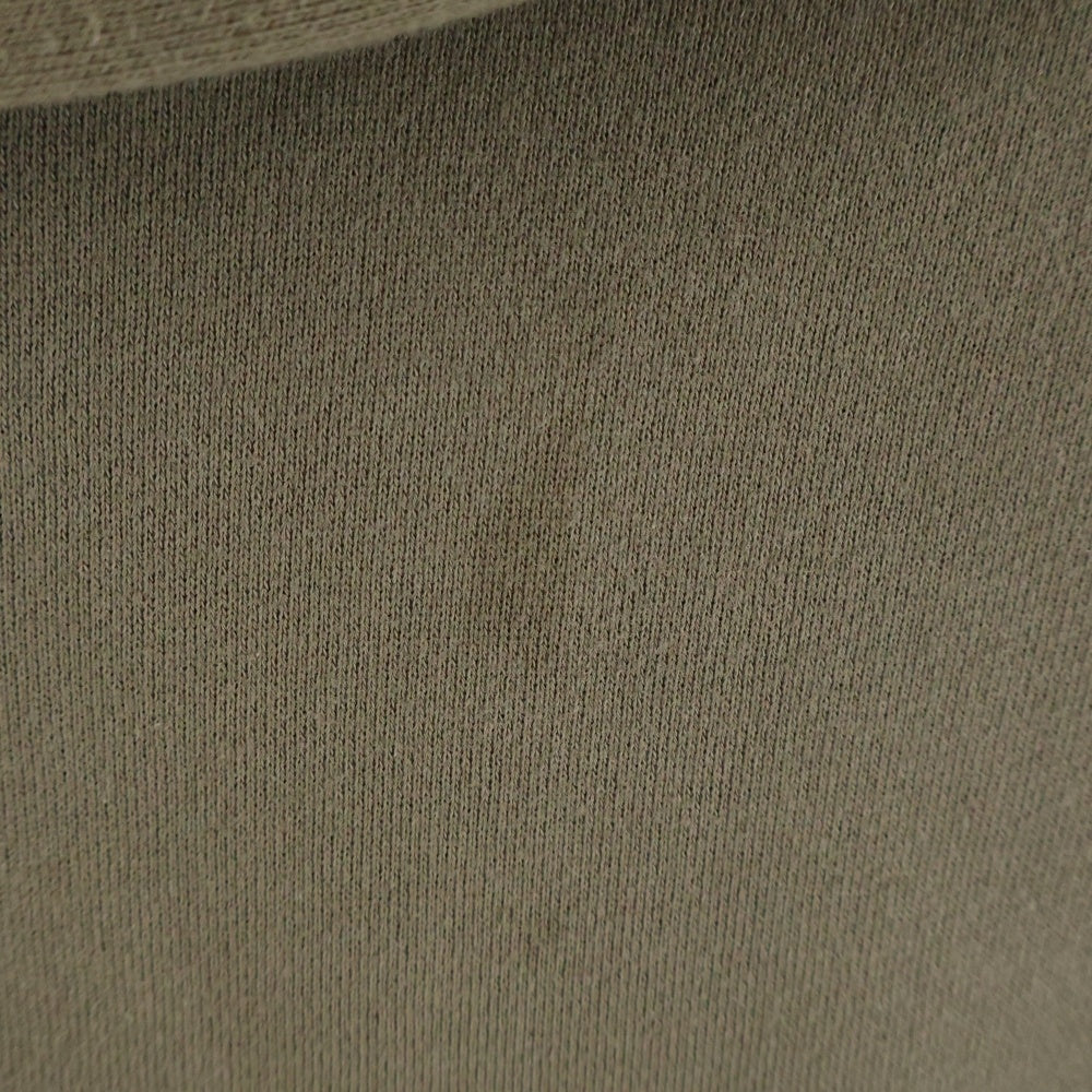 FEAR OF GOD ESSENTIALS(フィアオブゴッド エッセンシャルズ) フロントフロッキーロゴプリント オーバーサイズ プルオーバーパーカー フーディー ブラウン