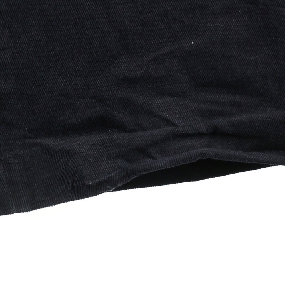 YORI SPORT(ヨリ スポーツ) 5STRIPE DENIM ダメージ加工 サイドストライプ デニム ブラック レディース