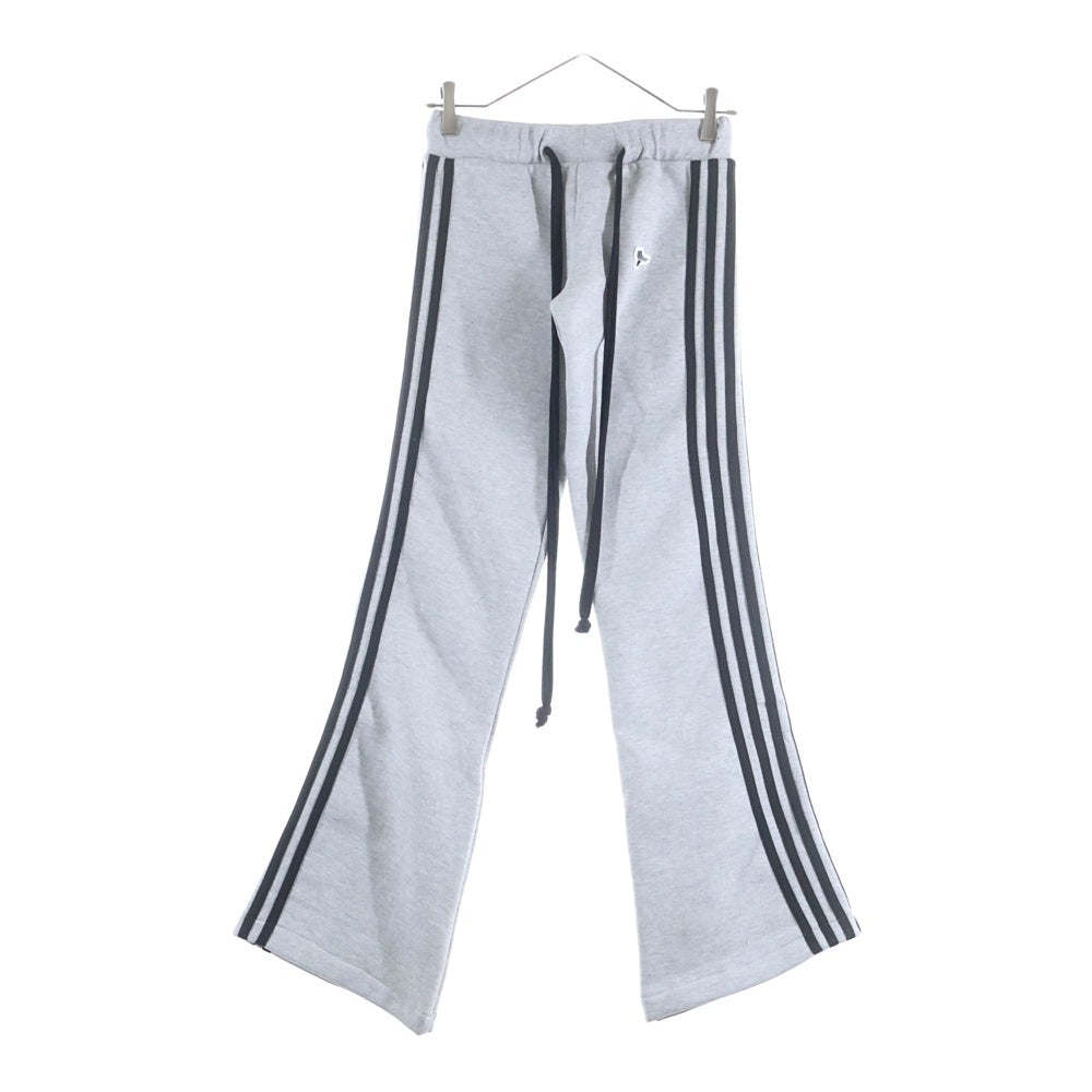 YORI SPORT(ヨリ スポーツ) YSSW BUTTCRACK SWEATPANTS サイドストライプ ブーツカット スウェットパンツ グレー レディース