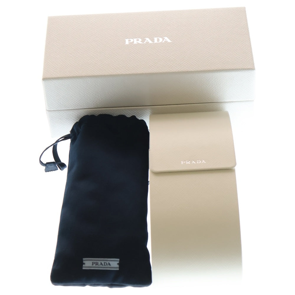 PRADA(プラダ) Symbole Sunglasses シンボル サイドロゴ スクエアシェイプ UVフレーム サングラス ブラック SPR17W-F