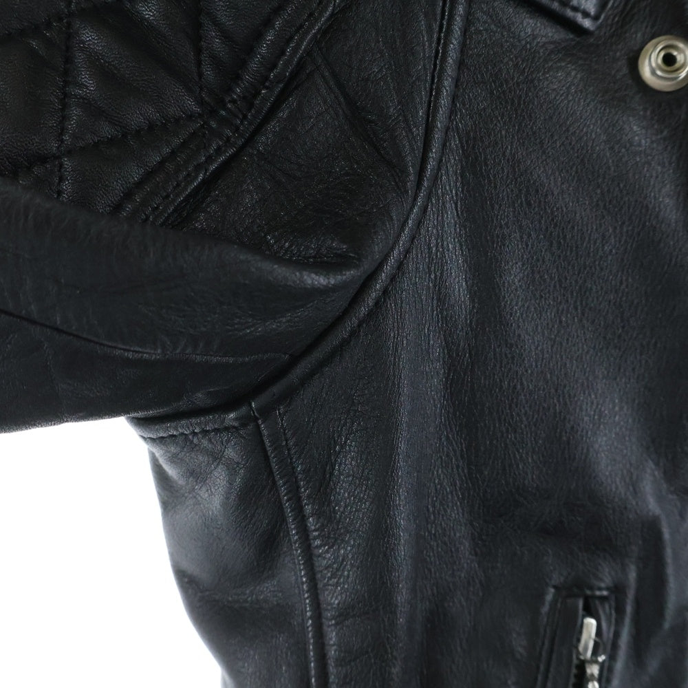 JAM HOME MADE(ジャムホームメイド) 17AW MONSTAR モンスター カウレザー ダブルライダースジャケット ブラック J-17-AW-R1