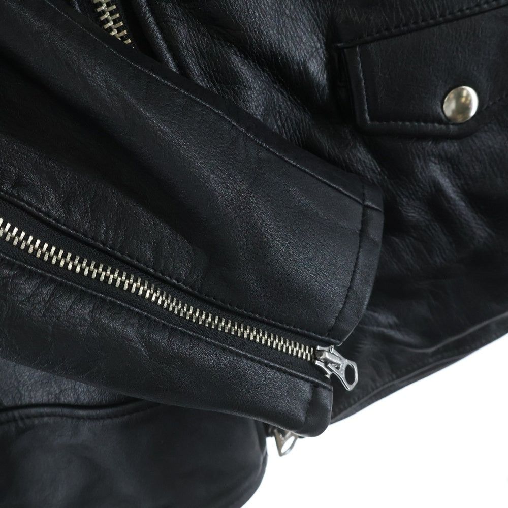 JAM HOME MADE(ジャムホームメイド) 17AW MONSTAR モンスター カウレザー ダブルライダースジャケット ブラック J-17-AW-R1