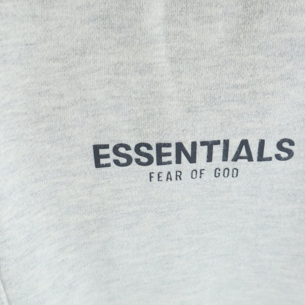 FEAR OF GOD ESSENTIALS(フィアオブゴッド エッセンシャルズ) ラバーロゴ ドローコード フリース スウェットパンツ グレー