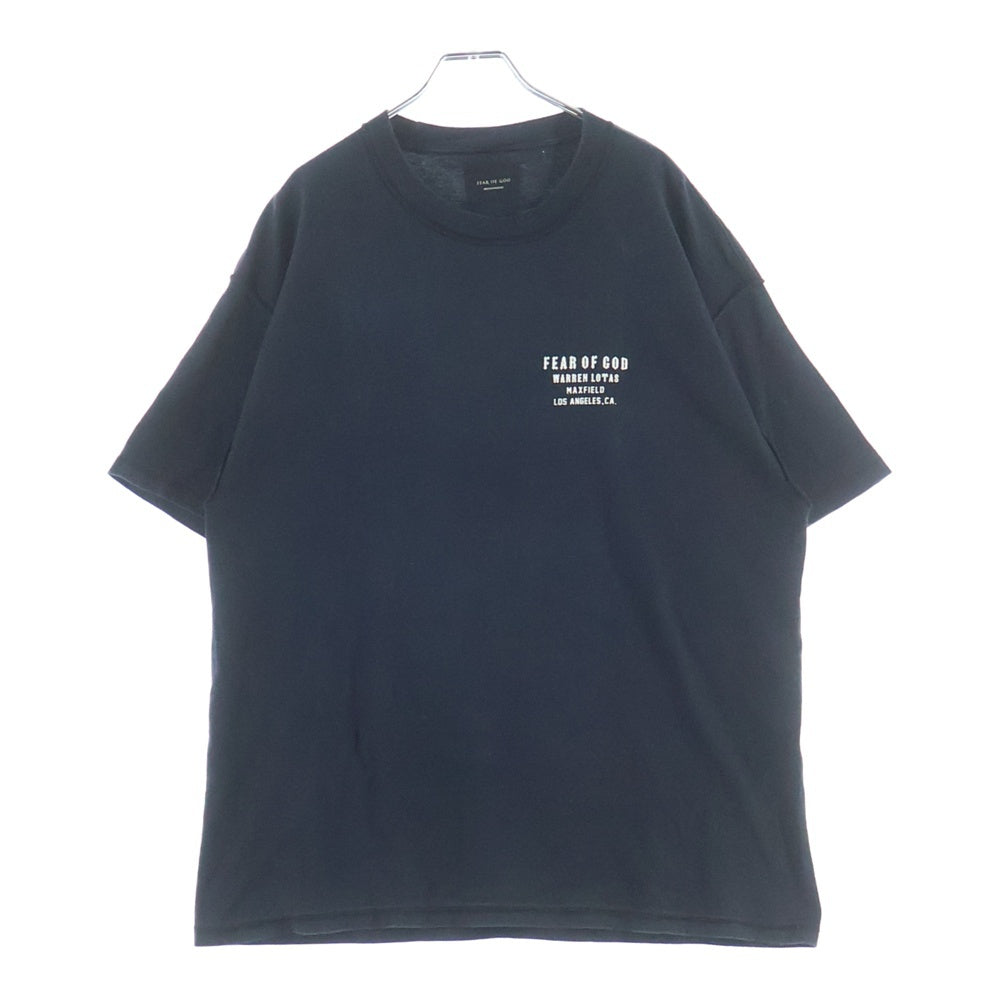 FEAR OF GOD(フィアオブゴッド) ×Warren Lotas×Maxfield HAELEY DAVIDSON リバーシブル 両面プリント 半袖Tシャツ カットソー ブラック