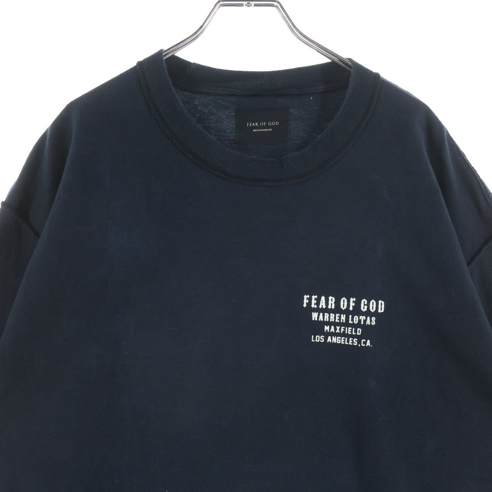 FEAR OF GOD(フィアオブゴッド) ×Warren Lotas×Maxfield HAELEY DAVIDSON リバーシブル 両面プリント 半袖Tシャツ カットソー ブラック