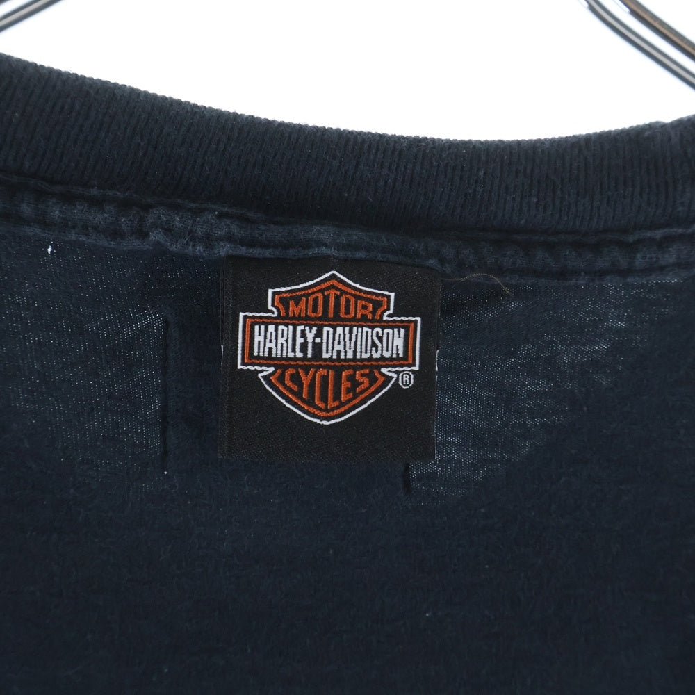 FEAR OF GOD(フィアオブゴッド) ×Warren Lotas×Maxfield HAELEY DAVIDSON リバーシブル 両面プリント 半袖Tシャツ カットソー ブラック