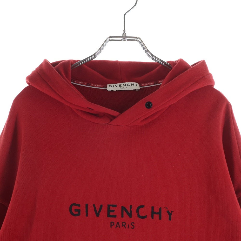 GIVENCHY(ジバンシィ) フロントロゴプリント プルオーバーフーディー パーカー スウェット レッド BM700R30AF