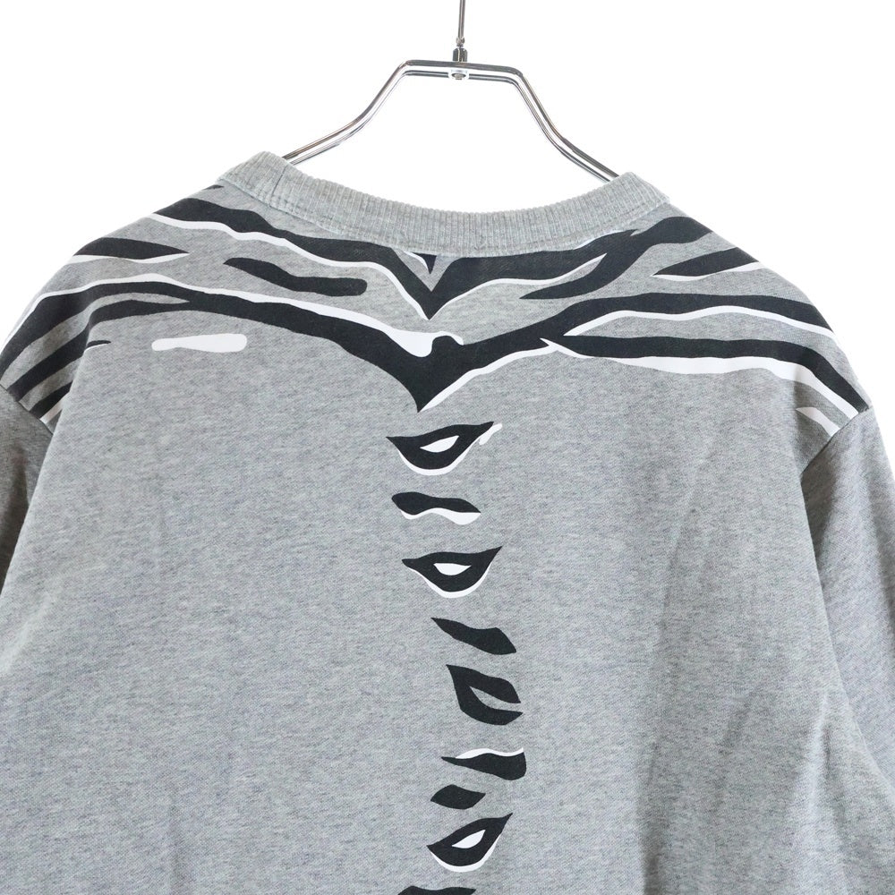 KENZO(ケンゾー) タイガー刺繍 クルーネック スウェットトレーナー グレー F855SW1824XD