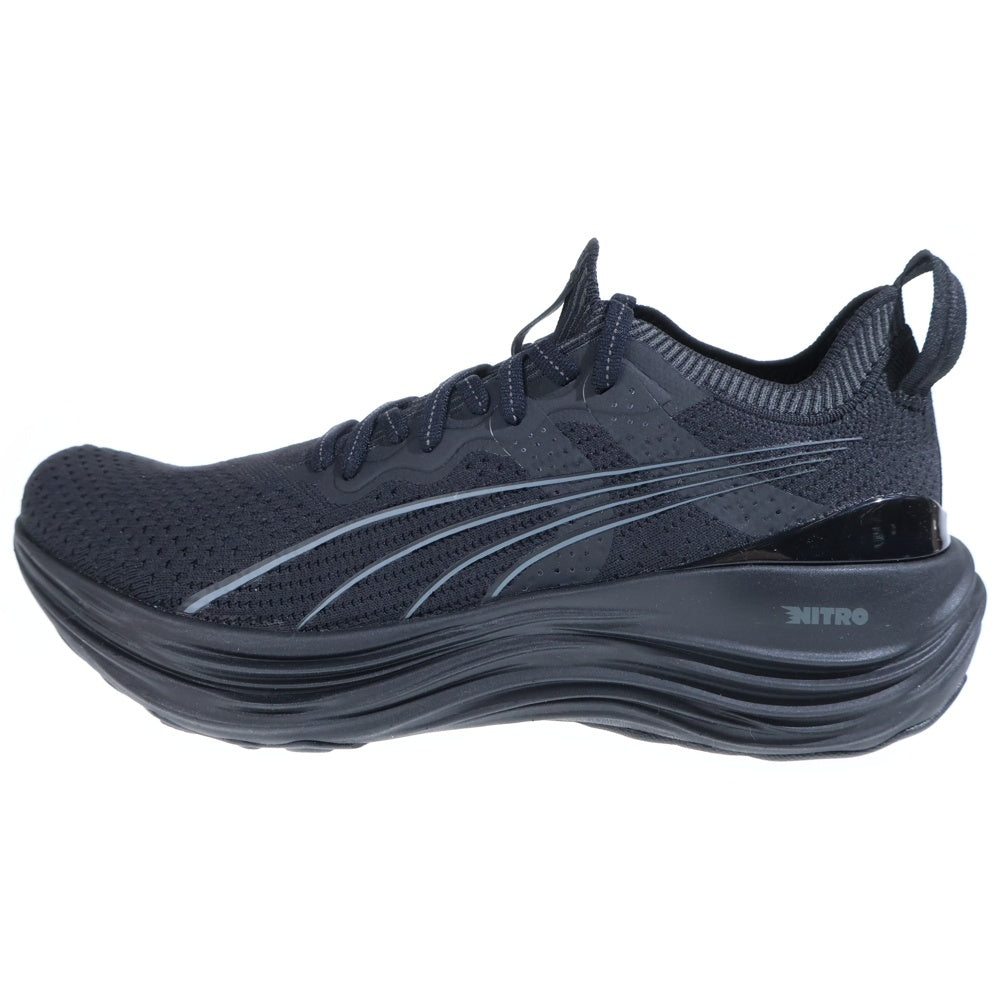 PUMA(プーマ) FOREVER RUN NITRO KNIT フォーエバー ラン ニトロ ニット ローカットスニーカー ブラック US8/26.0cm 379139-01