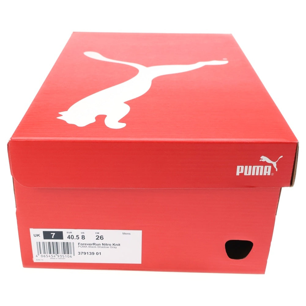 PUMA(プーマ) FOREVER RUN NITRO KNIT フォーエバー ラン ニトロ ニット ローカットスニーカー ブラック US8/26.0cm 379139-01