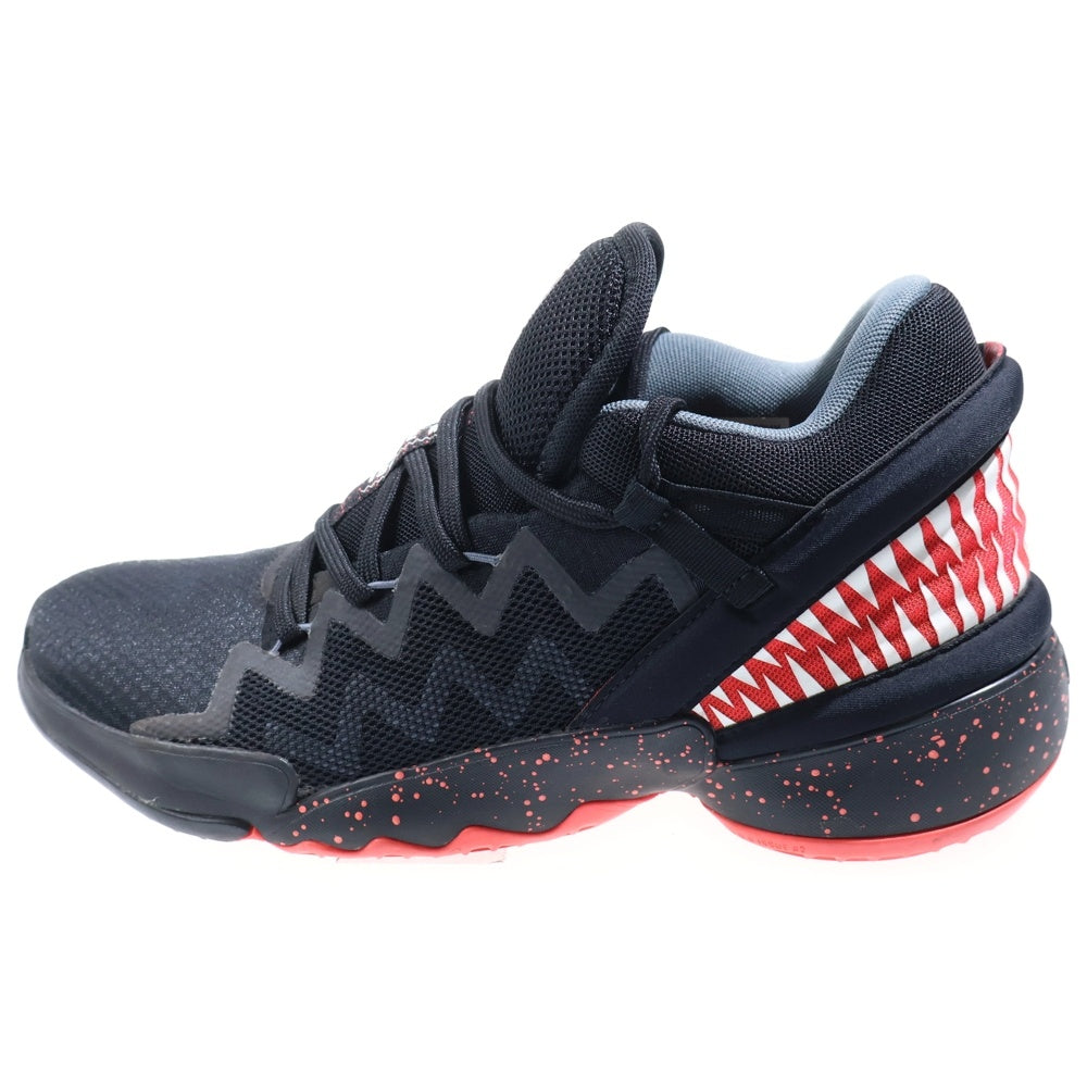 adidas(アディダス) × MARVEL D.O.N. ISSUE 2 VENOM マーベル イシュー2 ヴェノム ローカットスニーカー ブラック US8.5/26.5cm FW9038