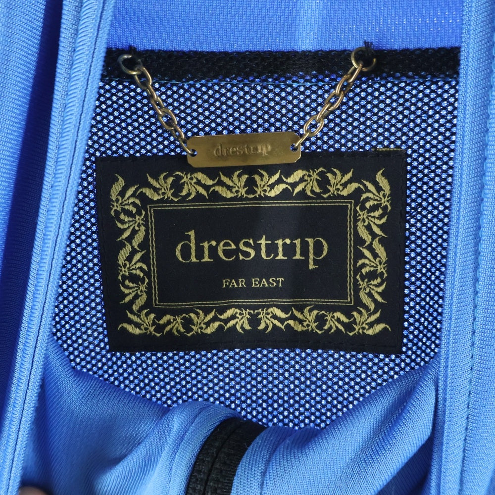 drestrip(ドレストリップ) ロゴ刺繍 フリースライン ジップアップ
