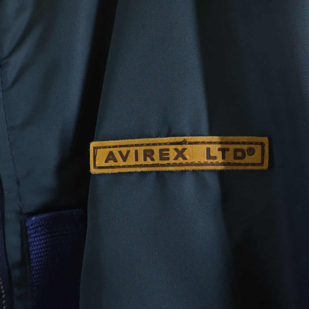 AVIREX(アヴィレックス) 70s USA製 MA-1 EMARジップ ジップアップ ブルゾン ボンバージャケット カーキ MIL-J-82798