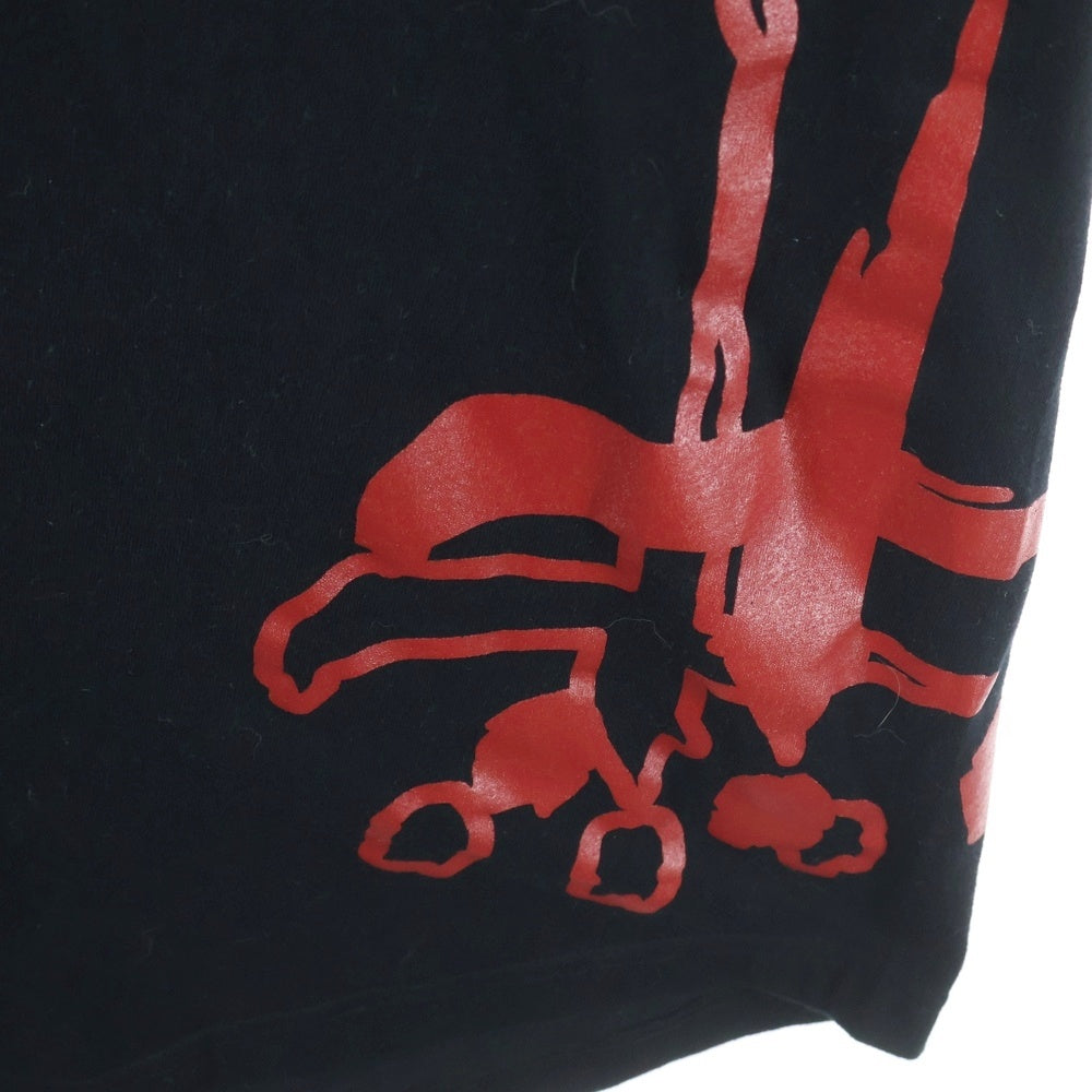 cvtvlist(カタリスト) 22SS サイド クロス プリント タンクトップ ノースリーブ ブラック 220106SC07