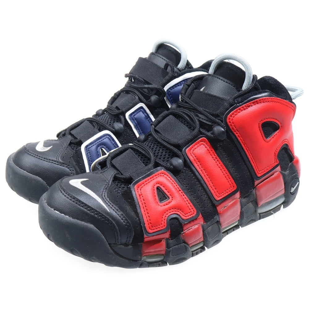 NIKE(ナイキ) AIR MORE UPTEMPO 96 BLACK AND UNIVERSITY RED エアモアアップテンポ ブラック アンド ユニバーシティレッド ハイカットスニーカー US7/25cm DJ4400-001