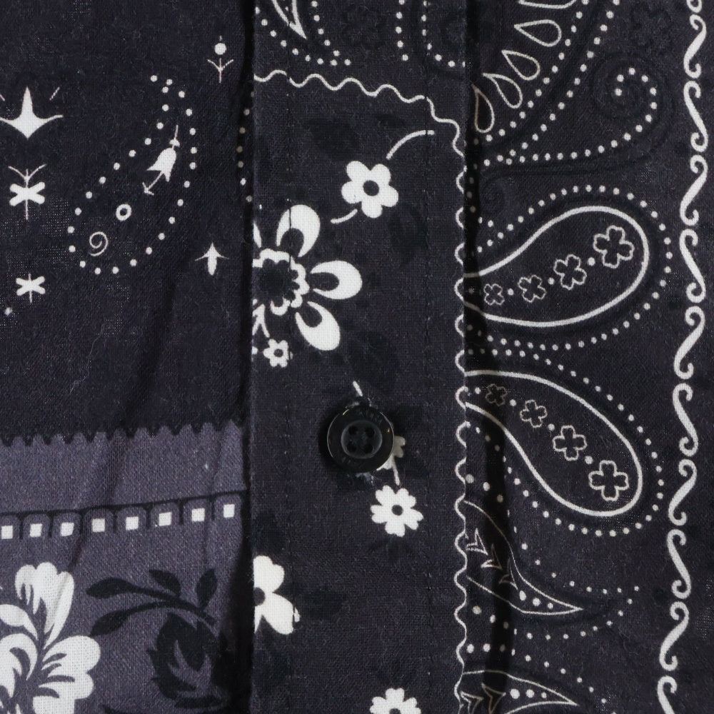 KITH(キス) 21SS Ludlow Button Down ペイズリー柄 ボタンダウン コットン 長袖シャツ パープル KH030044