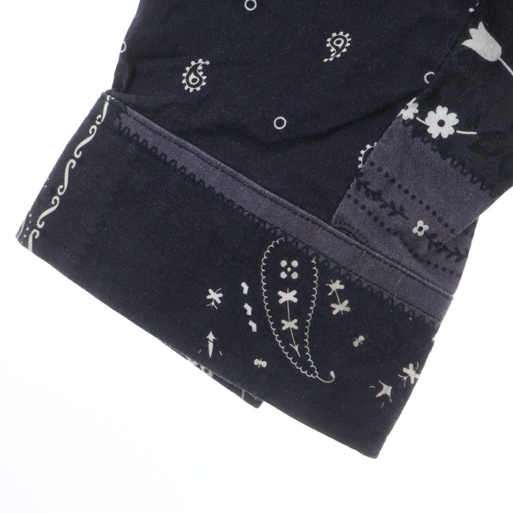 KITH(キス) 21SS Ludlow Button Down ペイズリー柄 ボタンダウン コットン 長袖シャツ パープル KH030044