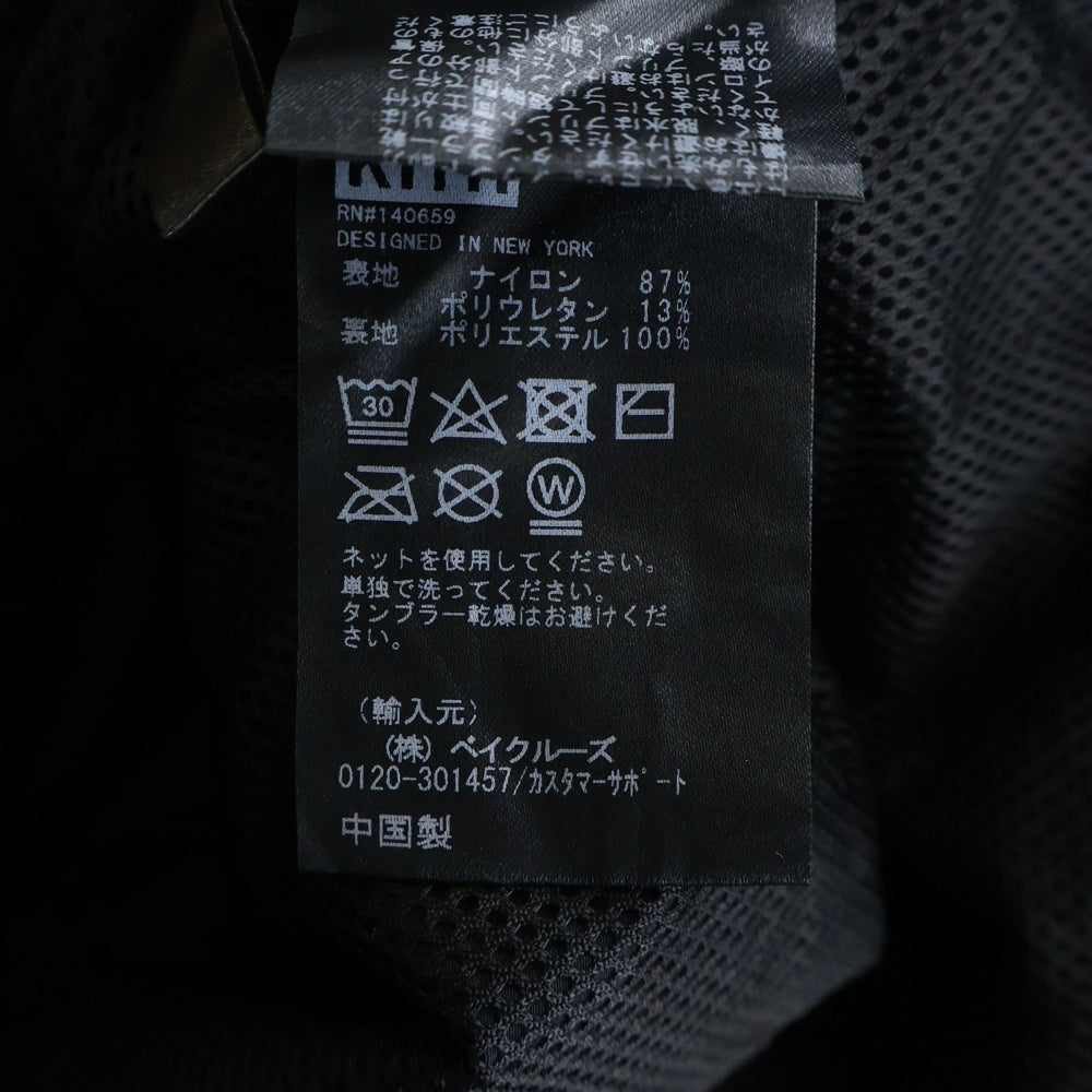 KITH(キス) 22SS Madison Pant マディソン ナイロントラックパンツ ブラック KHM060114
