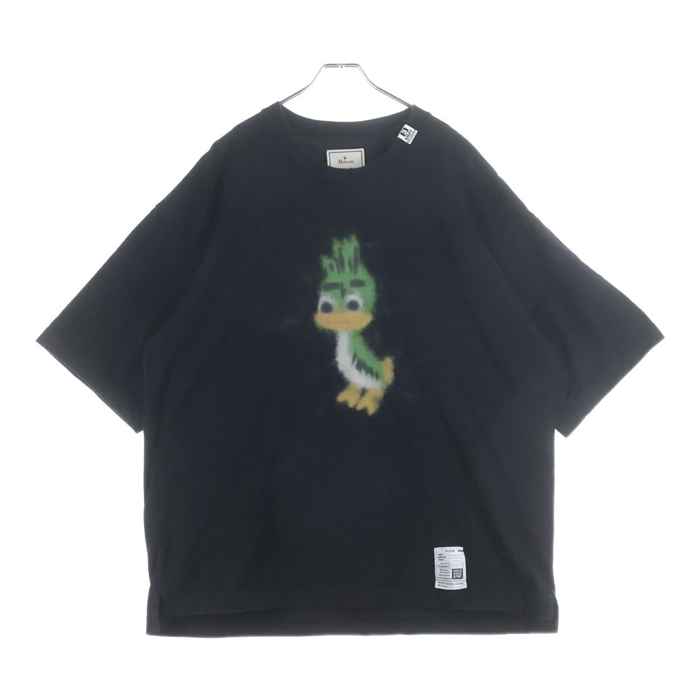 MAISON MIHARAYASUHIRO(メゾンミハラヤスヒロ) 25SS Leon Printed Tee レオン プリント グラフィック クルーネック 半袖Tシャツ カットソー ブラック J14TS772