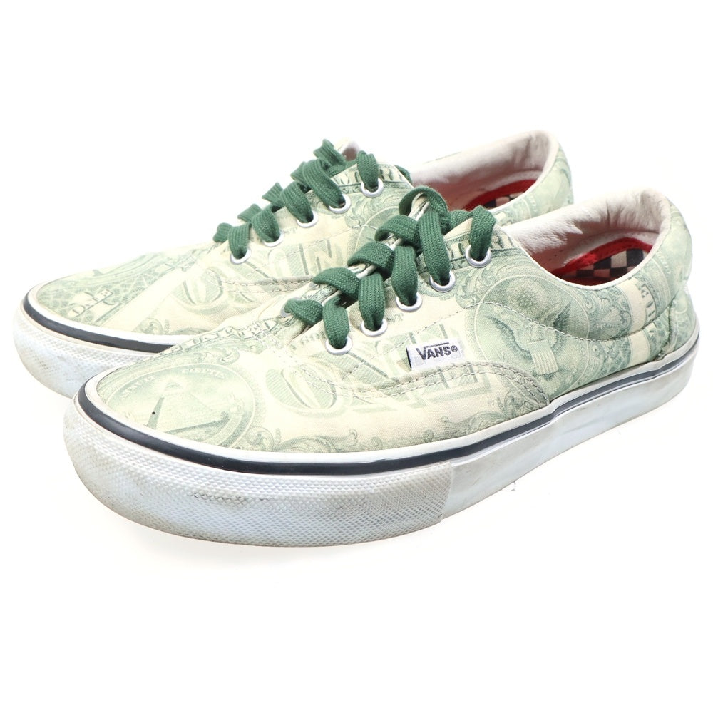 SUPREME(シュプリーム) 23SS ×VANS Skate Era Dollar Bill Green バンズ スケート エラ ダラー ビル ローカットスニーカー US9/27cm グリーン VN0A5FC9GRN