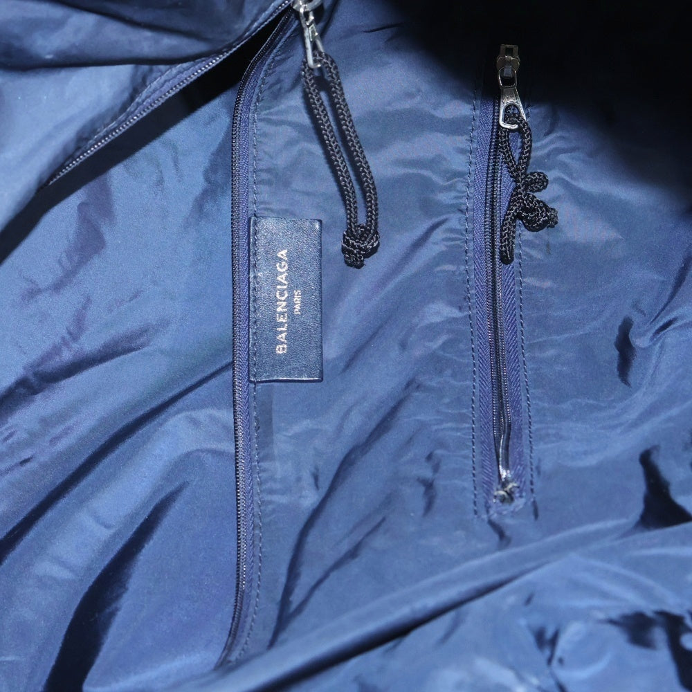 BALENCIAGA(バレンシアガ) ロゴ刺繍 ナイロン ボストンバッグ ネイビー 1489939