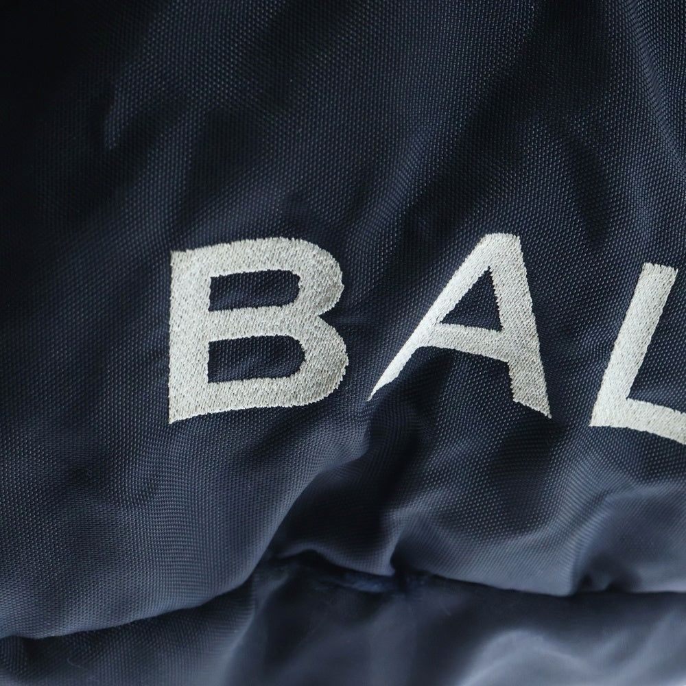 BALENCIAGA(バレンシアガ) ロゴ刺繍 ナイロン ボストンバッグ ネイビー 1489939