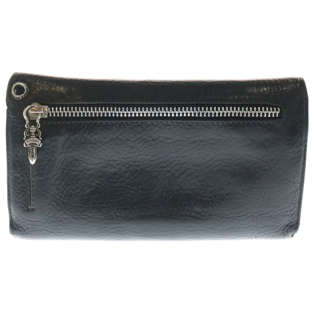 CHROME HEARTS(クロムハーツ) WAVE ウェーブ レザーウォレット 財布 ブラック BCA374