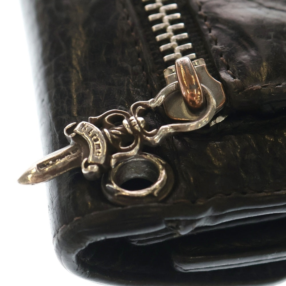 CHROME HEARTS(クロムハーツ) WAVE ウェーブ レザーウォレット 財布 ブラック BCA374